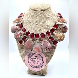 Rhodochrosite Necklace 18”-19” Adjustable